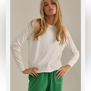 Outdoor Voices White Everyday Crew Neck Tee